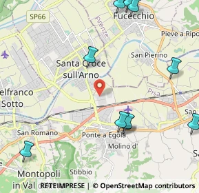 Mappa Via Magellano, 56028 San Miniato PI, Italia (3.00333)