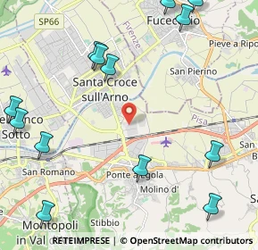Mappa Via Magellano, 56028 San Miniato PI, Italia (3.02462)