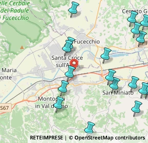 Mappa Via Magellano, 56028 San Miniato PI, Italia (5.9065)