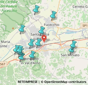 Mappa Via Magellano, 56028 San Miniato PI, Italia (4.34154)