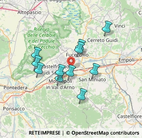 Mappa Via Magellano, 56028 San Miniato PI, Italia (6.04182)