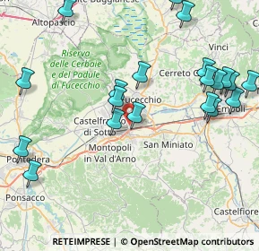 Mappa Via Magellano, 56028 San Miniato PI, Italia (10.048)