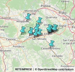 Mappa Via Giuseppe Lombardo Radice, 56028 San Miniato PI, Italia (8.858)
