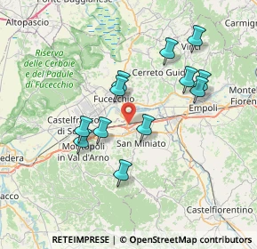 Mappa Via Giuseppe Lombardo Radice, 56028 San Miniato PI, Italia (6.79833)