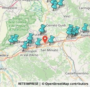 Mappa Via Giuseppe Lombardo Radice, 56028 San Miniato PI, Italia (9.207)
