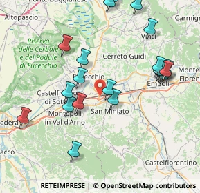 Mappa Via Giuseppe Lombardo Radice, 56028 San Miniato PI, Italia (8.807)