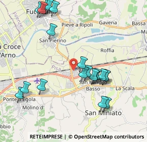 Mappa Via Giuseppe Lombardo Radice, 56028 San Miniato PI, Italia (2.2155)