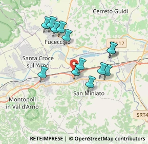 Mappa Via Giuseppe Lombardo Radice, 56028 San Miniato PI, Italia (3.38077)