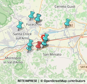 Mappa Via Giuseppe Lombardo Radice, 56028 San Miniato PI, Italia (2.98182)