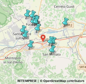 Mappa Via Giuseppe Lombardo Radice, 56028 San Miniato PI, Italia (3.365)