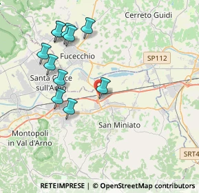 Mappa Via Giuseppe Lombardo Radice, 56028 San Miniato PI, Italia (4.20545)