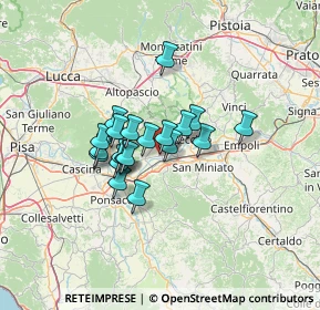 Mappa Via Vincenzo Bellini, 56022 Castelfranco di Sotto PI, Italia (9.283)