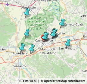 Mappa Via Vincenzo Bellini, 56022 Castelfranco di Sotto PI, Italia (5.3825)