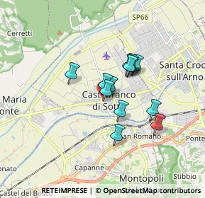 Mappa Via Vincenzo Bellini, 56022 Castelfranco di Sotto PI, Italia (1.22769)