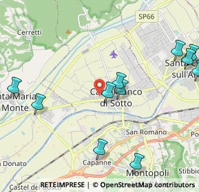 Mappa Via Silvio Pellico, 56022 Castelfranco di Sotto PI, Italia (2.60091)