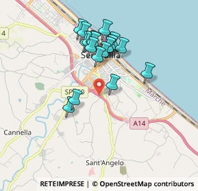 Mappa Complanare Bretella Sud, 60019 Senigallia AN, Italia (1.64737)