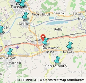 Mappa Via G. Capponi, 56028 San Miniato PI, Italia (3.2625)