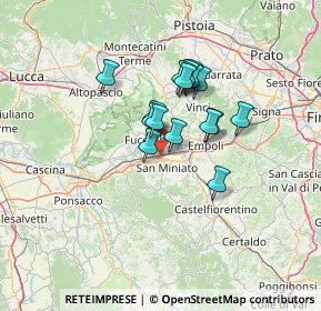 Mappa Via G. Capponi, 56028 San Miniato PI, Italia (9.8875)