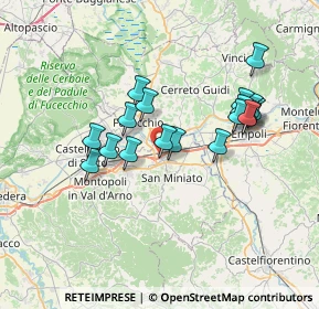 Mappa Via G. Capponi, 56028 San Miniato PI, Italia (6.44444)