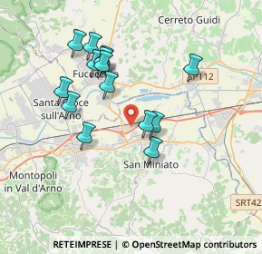 Mappa Via G. Capponi, 56028 San Miniato PI, Italia (3.47643)