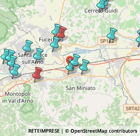 Mappa Via G. Capponi, 56028 San Miniato PI, Italia (5.3935)
