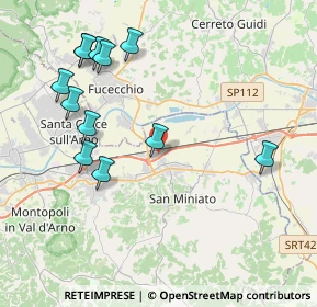 Mappa Via G. Capponi, 56028 San Miniato PI, Italia (4.56083)