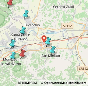 Mappa Via G. Capponi, 56028 San Miniato PI, Italia (6.39583)