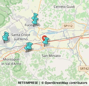 Mappa Via G. Capponi, 56028 San Miniato PI, Italia (6.52692)
