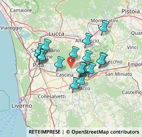 Mappa Piazza Cavalca, 56010 Vicopisano PI, Italia (10.93474)