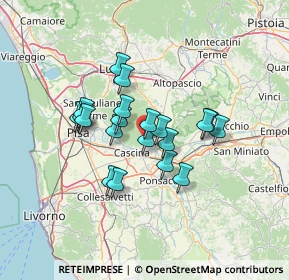 Mappa Piazza Cavalca, 56010 Vicopisano PI, Italia (10.6285)