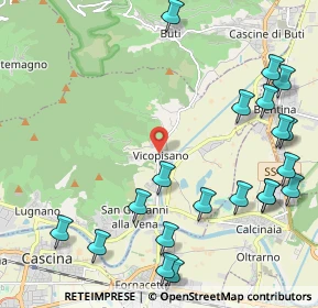 Mappa Piazza Cavalca, 56010 Vicopisano PI, Italia (2.8235)
