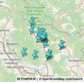 Mappa Via S. Vincenzo, 52011 Bibbiena AR, Italia (8.61889)