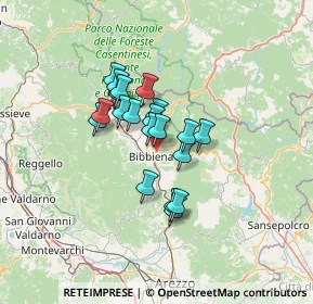 Mappa Via Santa Maria del Sasso, 52011 Bibbiena AR, Italia (9.5075)