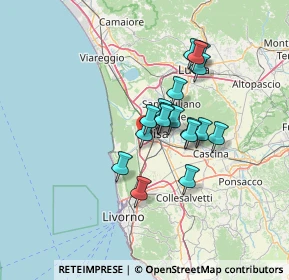 Mappa Tombolo, 56122 Pisa PI, Italia (10.365)