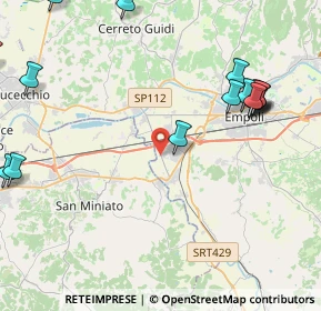 Mappa Strada Provinciale 10 Val D'Elsa, 56028 San Miniato PI, Italia (5.91471)