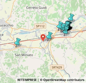 Mappa Strada Provinciale 10 Val D'Elsa, 56028 San Miniato PI, Italia (4.432)