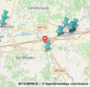 Mappa Strada Provinciale 10 Val D'Elsa, 56028 San Miniato PI, Italia (4.85583)