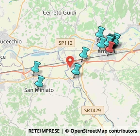 Mappa Strada Provinciale 10 Val D'Elsa, 56028 San Miniato PI, Italia (4.28167)