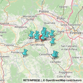 Mappa Strada Provinciale 10 Val D'Elsa, 56028 San Miniato PI, Italia (9.05917)