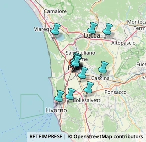 Mappa Via Francesco de Pinedo, 56121 Pisa PI, Italia (7.48813)