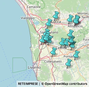 Mappa Via Francesco de Pinedo, 56121 Pisa PI, Italia (14.842)