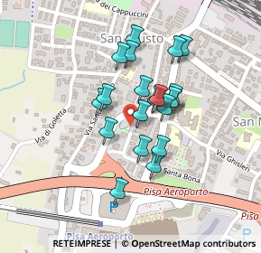 Mappa Via Francesco de Pinedo, 56121 Pisa PI, Italia (0.171)