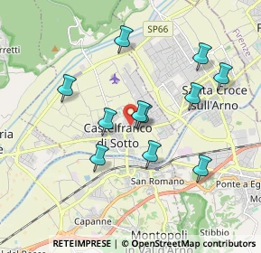 Mappa Via Tabellata, 56022 Castelfranco di Sotto PI, Italia (1.73273)
