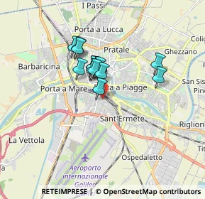 Mappa Via Alessandro da Morrona, 56121 Pisa PI, Italia (1.23)