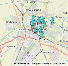 Mappa Via Alessandro da Morrona, 56121 Pisa PI, Italia (1.04636)