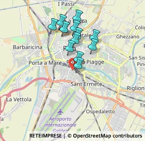 Mappa Via Alessandro da Morrona, 56121 Pisa PI, Italia (1.53154)