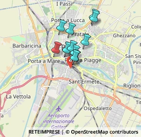 Mappa Via Alessandro da Morrona, 56121 Pisa PI, Italia (1.21333)