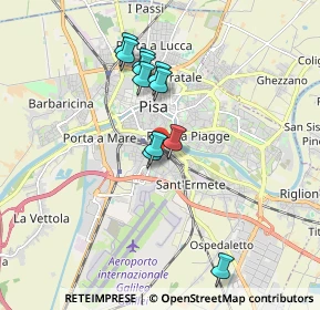 Mappa Via Alessandro da Morrona, 56121 Pisa PI, Italia (1.58182)