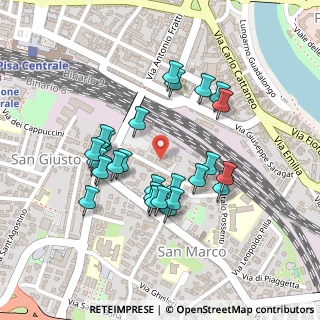 Mappa Via Alessandro da Morrona, 56121 Pisa PI, Italia (0.2)
