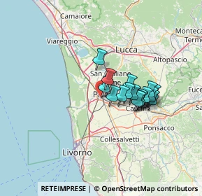 Mappa Via Alessandro da Morrona, 56121 Pisa PI, Italia (9.87824)